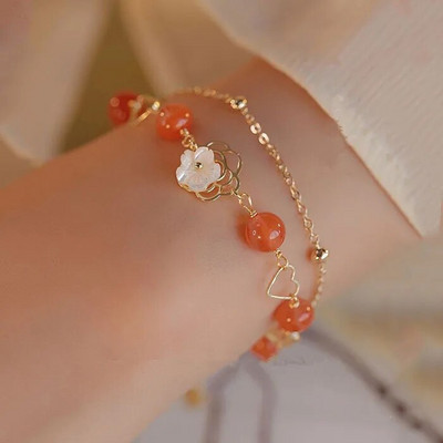 2023. gada jauna mode unikāls dizains, elegants, izsmalcināts divslāņu ziedu rokassprādzes, sieviešu rotaslietas ballīte, augstākās kvalitātes dāvanu vairumtirdzniecība