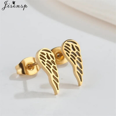 Minimalističke naušnice sa životinjama, crni nehrđajući čelik, dinosaurus, zec, lavlji uši, za žene, djecu, puževe naušnice, piercing, punk darovi