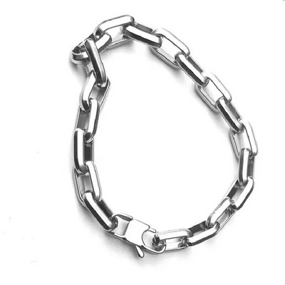 Hot Selling Personality mozdony férfi punk rock karkötő rozsdamentes acél férfi vintage kubai lánc ékszer ajándék