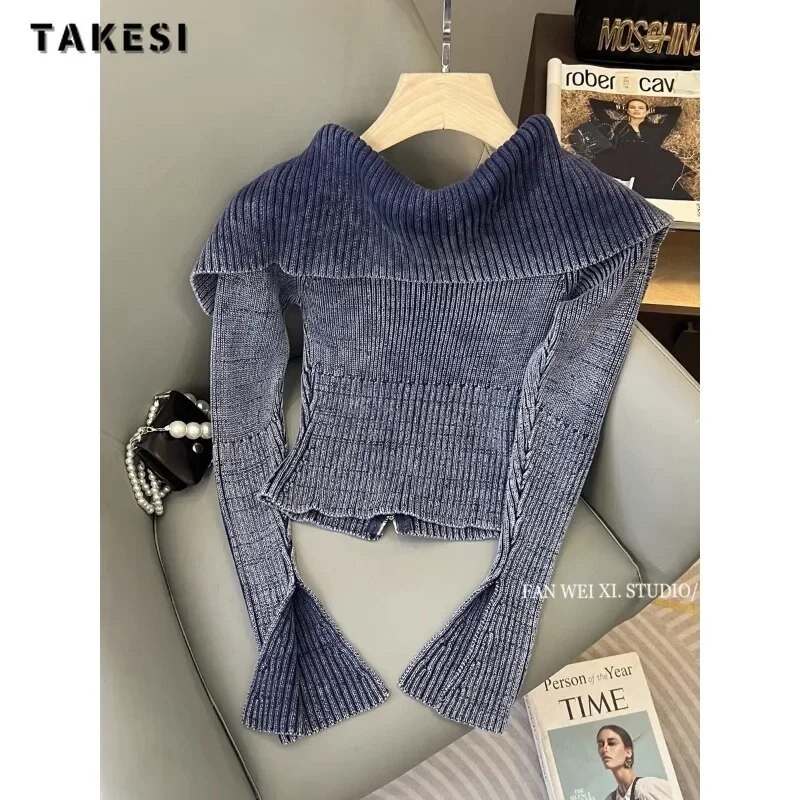 2023. Zimski ležerni Hotsweet kardigani dugih rukava s patentnim zatvaračem za pletenje Ženska klupska odjeća Ženski seksi pulover s otvorenim ovratnikom