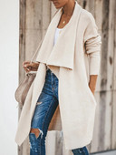 Fitshinling Bohemian dugi džemper kardigan ženska pletenina s otvorenim ovratnikom zimski kaput ženski praznični preveliki kardigani rasprodaja