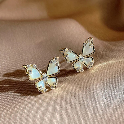 Square Princess Cut μπλε πέτρινο σκουλαρίκι για γυναίκες Απλό σχέδιο Κομψό γυναικείο αξεσουάρ Κοσμήματα μπάντα γάμου Hot