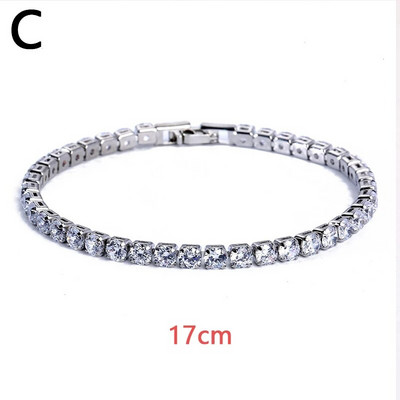 Luksuzna kristalna narukvica u boji za žene, modne metalne lančane narukvice sa vještačkim dijamantima, narukvica u punk stilu, hip-hop narukvica, nakit