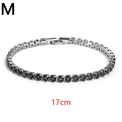 Luksuzna kristalna narukvica u boji za žene, modne metalne lančane narukvice sa vještačkim dijamantima, narukvica u punk stilu, hip-hop narukvica, nakit