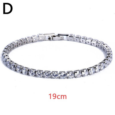 Luksuzna kristalna narukvica u boji za žene, modne metalne lančane narukvice sa vještačkim dijamantima, narukvica u punk stilu, hip-hop narukvica, nakit