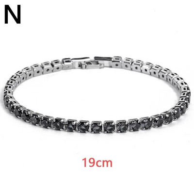 Luksuzna kristalna narukvica u boji za žene, modne metalne lančane narukvice sa vještačkim dijamantima, narukvica u punk stilu, hip-hop narukvica, nakit