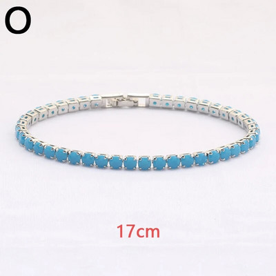 Luksuzna kristalna narukvica u boji za žene, modne metalne lančane narukvice sa vještačkim dijamantima, narukvica u punk stilu, hip-hop narukvica, nakit