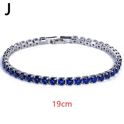 Luksuzna kristalna narukvica u boji za žene, modne metalne lančane narukvice sa vještačkim dijamantima, narukvica u punk stilu, hip-hop narukvica, nakit