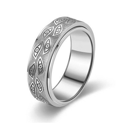 8 mm jaunas klasiskas rotaslietas vīriešiem, grozāmām acīm