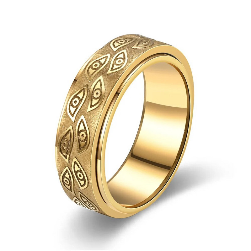 8 mm jaunas klasiskas rotaslietas vīriešiem, grozāmām acīm