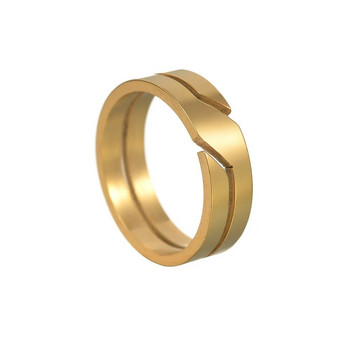 Нови модни пръстени за жени Мъжки бижута Годежни сватбени пръстени от неръждаема стомана Унисекс аксесоари