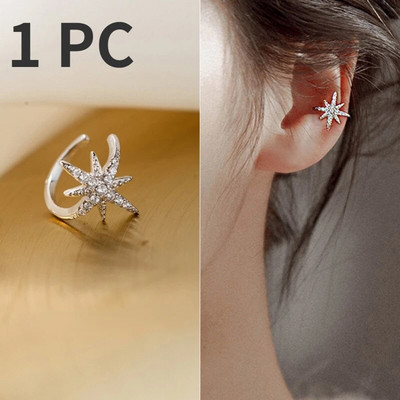 Vruća rasprodaja, simpatične metalne naušnice s klipsama na naušnicama za djevojke, bez lažnog piercinga, naušnice za hrskavicu, naušnice bez rupe