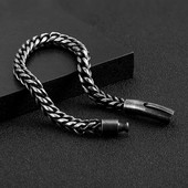 Vintage Chain Link Vīriešu Rokassprādze Roku darbs Pankroks Nerūsējošā tērauda Motociklu Rokassprādzes Vīriešu Rokas Rokas Aksesuāri Draugs