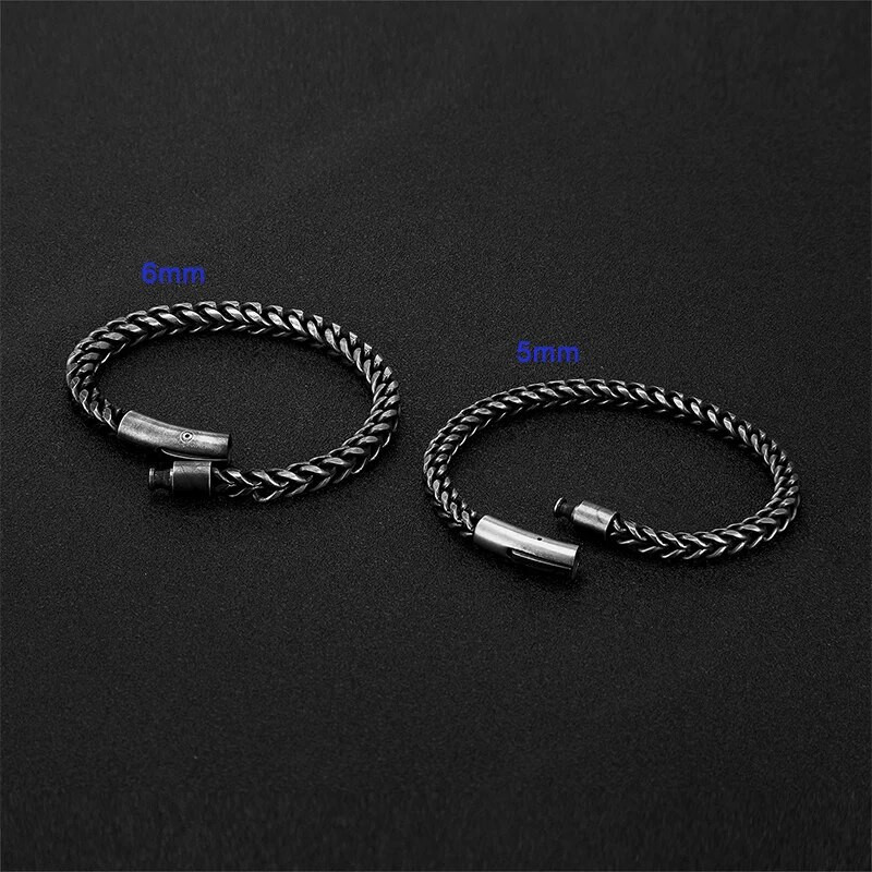 Vintage Chain Link Vīriešu Rokassprādze Roku darbs Pankroks Nerūsējošā tērauda Motociklu Rokassprādzes Vīriešu Rokas Rokas Aksesuāri Draugs