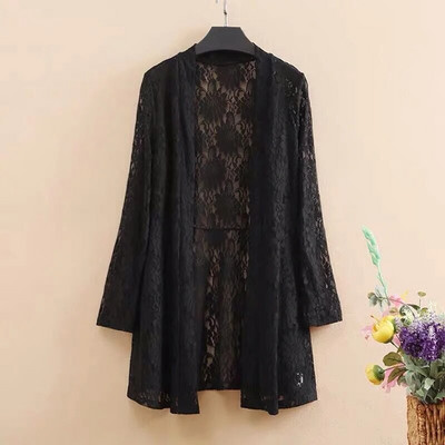 2022. gada pavasaris, rudens, vasara, lielizmēra sieviešu jakas ar garām piedurknēm sieviešu jakas Sieviešu mežģīnes, plāni topi Sieviešu šalles virsdrēbes