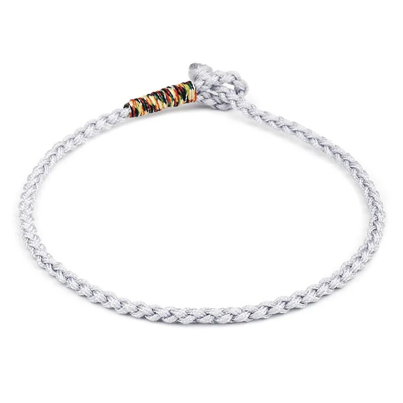 Ručno izrađene tibetanske budističke ljubavne privjeske u pet boja, narukvice od tibetanskog konca i narukvice za žene, muškarce, narukvica s čvorom Budda od užeta