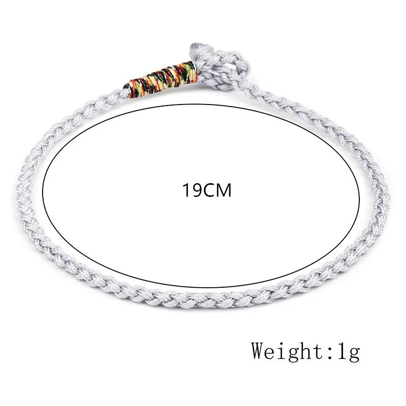 Ručno izrađene tibetanske budističke ljubavne privjeske u pet boja, narukvice od tibetanskog konca i narukvice za žene, muškarce, narukvica s čvorom Budda od užeta