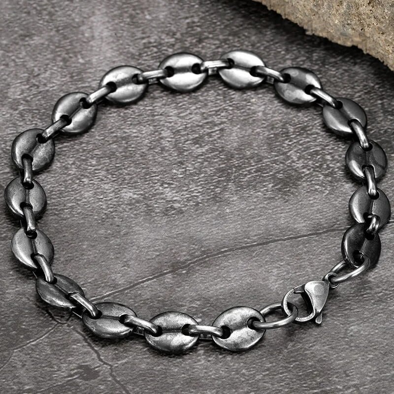 Muška narukvica Vintage karika lanca Ručno izrađena Punk Rock Motocikl od nehrđajućeg čelika visoke kvalitete Ručni nakit Pribor Pokloni Prijatelj