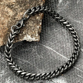 Vīriešu rokassprādze Nerūsējošais tērauds Vintage Apmale Kubas Ķēdes Rokassprādzes Retro aproces Rotaslietas Modes Roku aksesuāri Ziemassvētku dāvanas