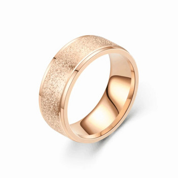 Ανδρικά δαχτυλίδια 8 χιλιοστών για γυναικεία κοσμήματα Μόδα Unisex Κλασική παγωμένη μπάντες γάμου Δώρα για την ημέρα του Αγίου Βαλεντίνου Αξεσουάρ