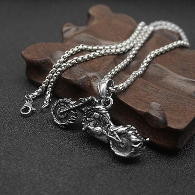 Euroopa ja Ameerika hipsterite pealuu leek mootorratta mood hip-hop punk soul vanker meeste kaelakee kingitus