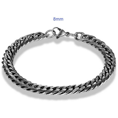 Muške narukvice od nehrđajućeg čelika Vintage nakit Byzantine Curb Cuban Link Chain Punk narukvice Božićni dar Veleprodaja Accessoires