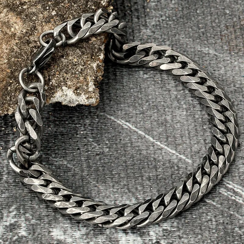 Muške narukvice od nehrđajućeg čelika Vintage nakit Byzantine Curb Cuban Link Chain Punk narukvice Božićni dar Veleprodaja Accessoires