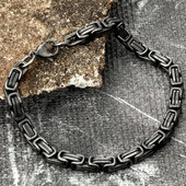 Muške narukvice od nehrđajućeg čelika Vintage Oksidirani Cool Punk Curb Kubanski lančići Nakit Božićni darovi Modni dodaci za zapešće