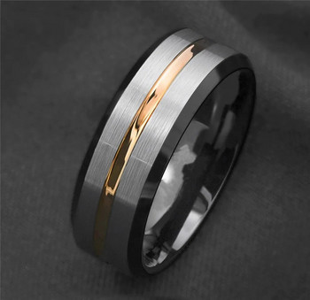 Κλασικά ανδρικά δαχτυλίδια 8 χιλιοστών Επετειακό Κοσμήματα Καλών Σχεδιαστών Μόδα Unisex Αρραβώνα Αξεσουάρ γάμου Δώρα γενεθλίων