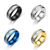 8 mm klasiski vīriešu gredzeni Modes rotaslietas no nerūsējošā tērauda saderināšanās kāzu gadadienas ballītes dāvanas vīriešiem Aksesuāri