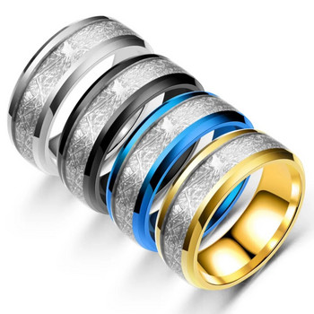 8 мм класически мъжки пръстени, модни бижута, годежи от неръждаема стомана, сватба, годишнина, парти, подаръци за мъже, аксесоари