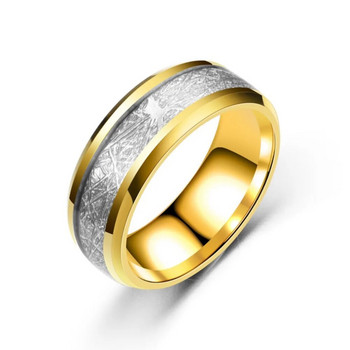 8 мм класически мъжки пръстени, модни бижута, годежи от неръждаема стомана, сватба, годишнина, парти, подаръци за мъже, аксесоари