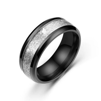 Κλασικά ανδρικά δαχτυλίδια 8 χιλιοστών Μόδα κοσμήματα από ανοξείδωτο ατσάλι Δώρα για πάρτι για την επέτειο γάμου για άντρες