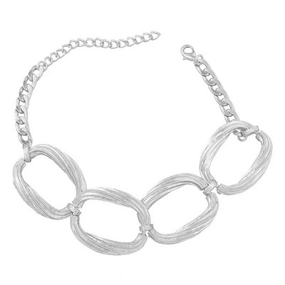 Za Vintage Metalno prstenje Chokers Ogrlice za žene Boho retro legure Lanci velikog kruga Ogrlica Ženski kratki ovratnik Nakit oko vrata