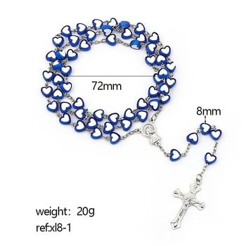 Κοσμήματα 2022 Trend Jesus Cross Rosary Κολιέ Vintage Σταυρός Κρεμαστό Καθολικό Κολιέ Δώρα Χονδρική Αξεσουάρ από κράμα ψευδαργύρου