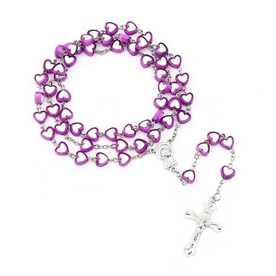 Ehted 2022 Trend Jeesuse Risti Roosipärja Kaelakee Vintage Risti ripats Katoliku Kaelakee Kingitused Tsingisulamitest aksessuaaride hulgimüük