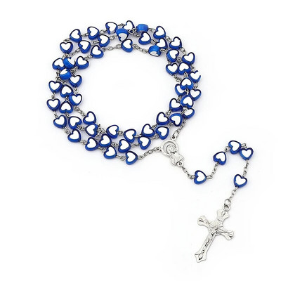 Ehted 2022 Trend Jeesuse Risti Roosipärja Kaelakee Vintage Risti ripats Katoliku Kaelakee Kingitused Tsingisulamitest aksessuaaride hulgimüük