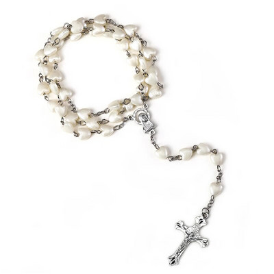 Ehted 2022 Trend Jeesuse Risti Roosipärja Kaelakee Vintage Risti ripats Katoliku Kaelakee Kingitused Tsingisulamitest aksessuaaride hulgimüük