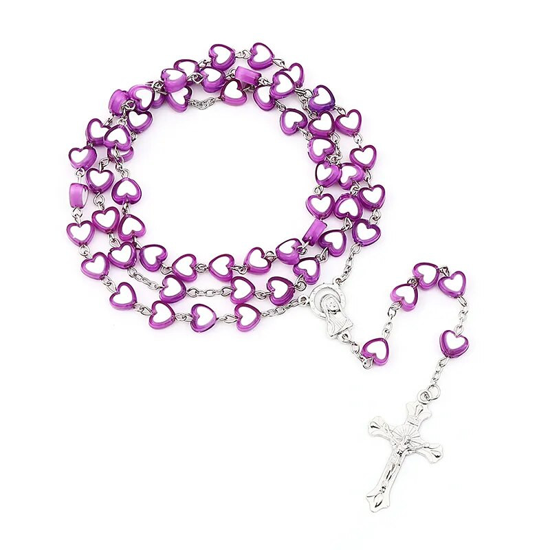 Ehted 2022 Trend Jeesuse Risti Roosipärja Kaelakee Vintage Risti ripats Katoliku Kaelakee Kingitused Tsingisulamitest aksessuaaride hulgimüük