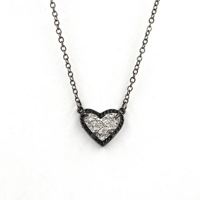 Novi poklon za Valentinovo, lažno svjetlucavo kameno uho, male 3D školjke od smole u obliku srca, mini ljubavne ogrlice za žene, privjesci