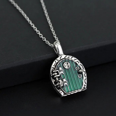 2020. aasta trendikas päkapiku roheliste lehtedega kaelakee ripats Elven Leaf isand Arwen Evenstari kaelakee meestele ja naistele Filmide ehete hulgimüük