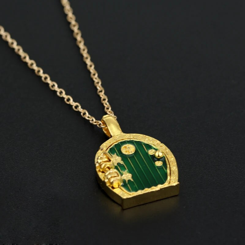 2020. aasta trendikas päkapiku roheliste lehtedega kaelakee ripats Elven Leaf isand Arwen Evenstari kaelakee meestele ja naistele Filmide ehete hulgimüük