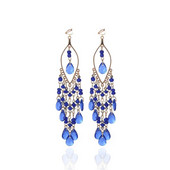Ethnic Bohemia Beads Clip On Earrings Fashion Hanging no pierced Earrings Tassel Resin Vintage Ethnic Jewelry Δώρο για γυναίκες