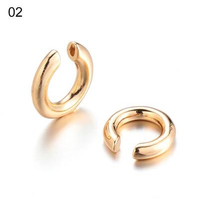 Lažni piercing za školjke od 9 stilova, cirkonska manžeta za uho Bez piercinga, široka višeslojna štipaljka za uši s biserima Ženske naušnice Dodaci Nakit