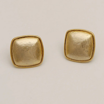 Nove retro minimalističke zlatne boje Metalni geometrijski nepravilni okrugli gumbi Bakrene naušnice s nitnama za žene Pokloni nakita za djevojke