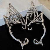 Elf Ear Hollow Ear Clips Naušnice Jednostavne cool Elf Ear Outline Elf Ear Manžeta za uho Legura bez piercinga Stepsa za uši Raznovrsni nakit za viseće uši