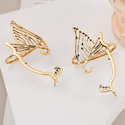 Elf Ear Hollow Ear Clips Naušnice Jednostavne cool Elf Ear Outline Elf Ear Manžeta za uho Legura bez piercinga Stepsa za uši Raznovrsni nakit za viseće uši