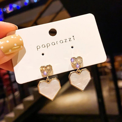 Korejski slatki grafiti Art šarene naušnice u obliku srca za žene Slatke estetske djevojke studentice Elegantan svakodnevni život Ljetni nakit