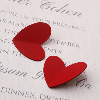 Korejski slatki grafiti Art šarene naušnice u obliku srca za žene Slatke estetske djevojke studentice Elegantan svakodnevni život Ljetni nakit