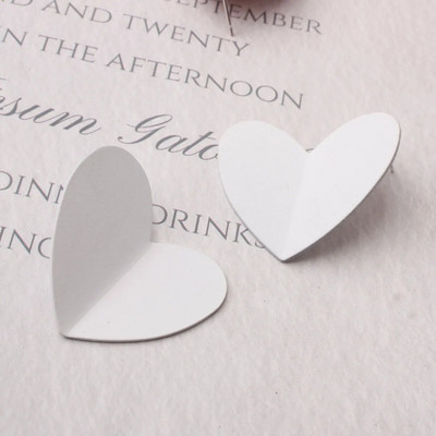 Korejski slatki grafiti Art šarene naušnice u obliku srca za žene Slatke estetske djevojke studentice Elegantan svakodnevni život Ljetni nakit